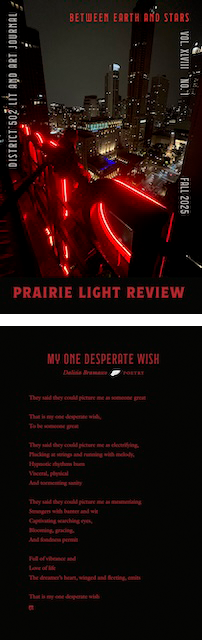 front and back cover of Prairie Light Review