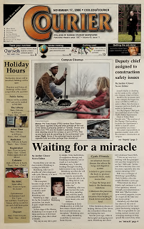 Cover page of Courier newspaper