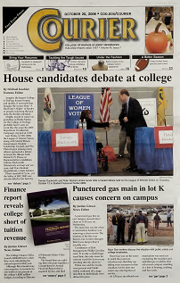 front page of Courier newspaper